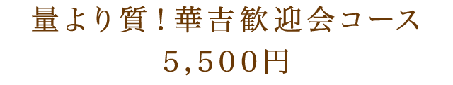 造り付き！豪華コース